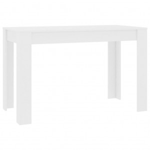 Mesa de comedor de aglomerado blanco 120x60x76 cm H