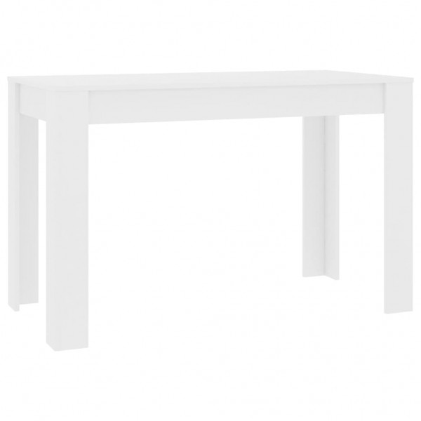 Mesa de jantar 120x60x76 cm derivados de madeira branco M 2