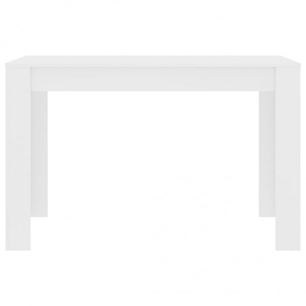 Mesa de comedor de aglomerado blanco 120x60x76 cm M 4