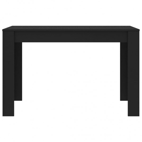 Mesa de jantar 120x60x76 cm derivados de madeira preto M 4