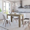 Mesa de comedor de aglomerado color roble Sonoma 120x60x76 cm 1