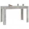 Mesa de comedor de aglomerado gris hormigón 120x60x76 cm 3