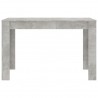 Mesa de comedor de aglomerado gris hormigón 120x60x76 cm 4
