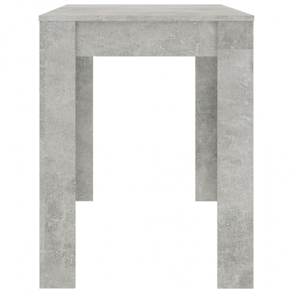 Mesa de comedor de aglomerado gris hormigón 120x60x76 cm M 5
