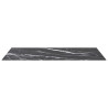 Tablero mesa diseño mármol vidrio templado negro 100x62 cm 8 mm 3