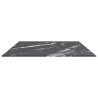 Tablero mesa diseño mármol vidrio templado negro 100x62 cm 8 mm 4