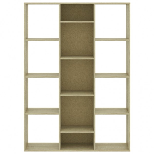 Divisor espacio/estantería aglomerado roble Sonoma 100x24x140cm M 4