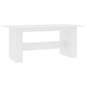 Mesa de jantar 180x90x76 cm derivados de madeira branco H