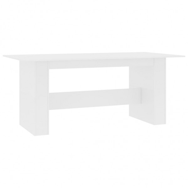 Mesa de jantar 180x90x76 cm derivados de madeira branco M 2