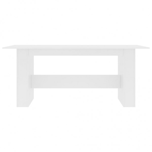 Mesa de comedor de aglomerado blanco 180x90x76 cm M 4
