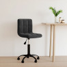 Silla de oficina giratoria de terciopelo negro 1