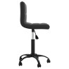 Silla de oficina giratoria de terciopelo negro 4