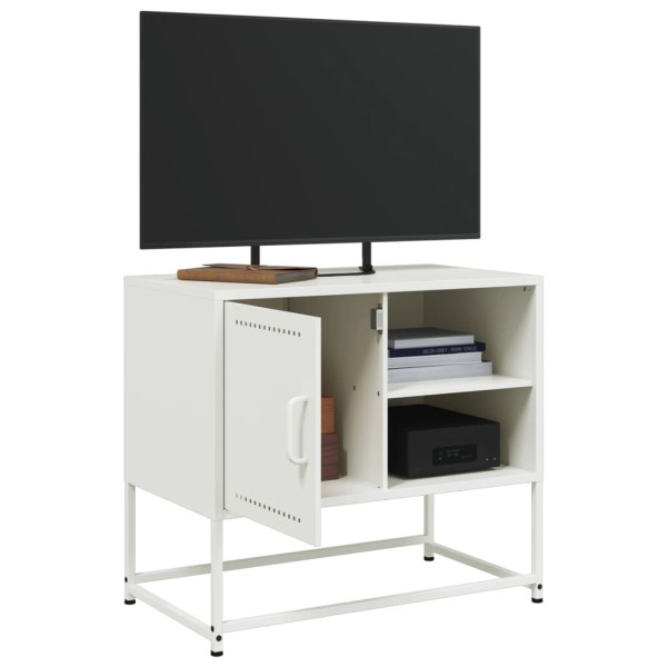 Mueble para TV de acero verde oliva 100.5x39x60.5 cm M 4