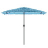 Guarda-sol de jardim com poste de aço 300x200x250 cm azul 3