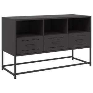 Móvel de TV 100.5x39x60.5 cm aço preto H