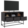 Mueble para TV de acero negro 100.5x39x60.5 cm 5