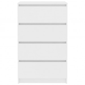 Aparador de madera contrachapada blanco 60x35x98.5 cm H