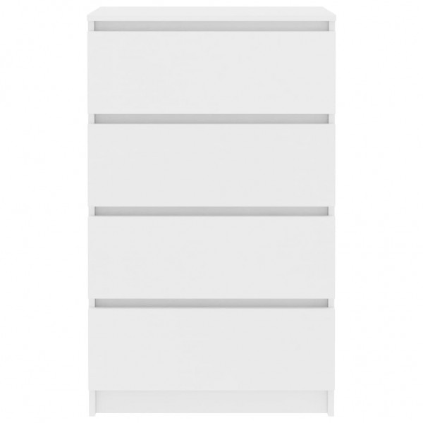 Aparador de madera contrachapada blanco 60x35x98.5 cm M 2