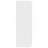 Aparador de madera contrachapada blanco 60x35x98.5 cm 3