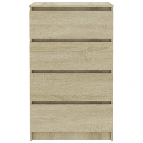 Aparador madera contrachapada color roble Sonoma 60x35x98.5 cm M 4