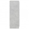 Aparador de madera contrachapada gris hormigón 60x35x98.5 cm 5