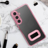 Carcasa COOL para Xiaomi Redmi 13C / 13C 5G / Poco C65 Borde Metalizado (Rosa) 6
