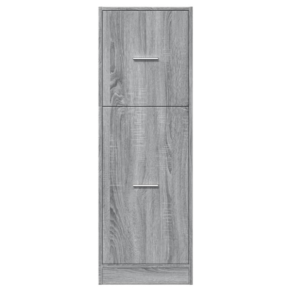 Armario botiquín madera ingeniería gris Sonoma 40x41x118 cm M 5