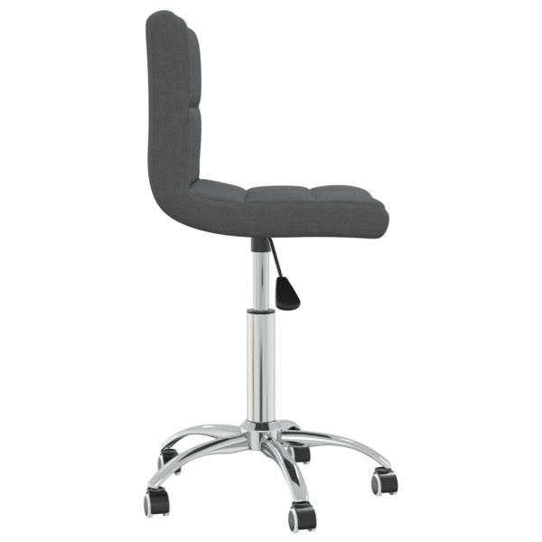 Silla de oficina giratoria tela gris oscuro M 4