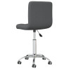 Silla de oficina giratoria tela gris oscuro 5