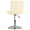 Sillas de comedor giratorias 6 unidades tela crema 5