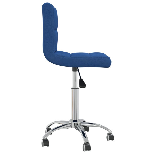 Silla de oficina giratoria de tela azul M 4