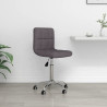 Silla de oficina giratoria tela gris taupe 1