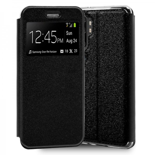 Funda COOL Flip Cover para Xiaomi Mi Note 10 / Mi Note 10 Pro Liso Negro D