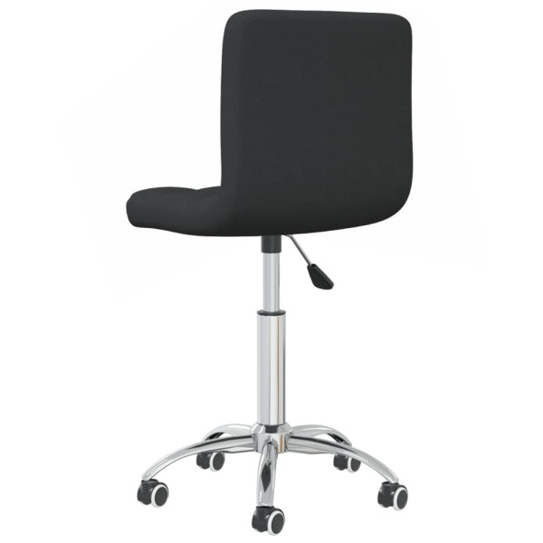 Silla de oficina giratoria de tela negra M 5