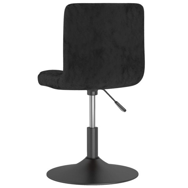 Silla de comedor giratoria de terciopelo negro M 5
