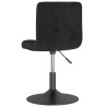 Silla de comedor giratoria de terciopelo negro 5