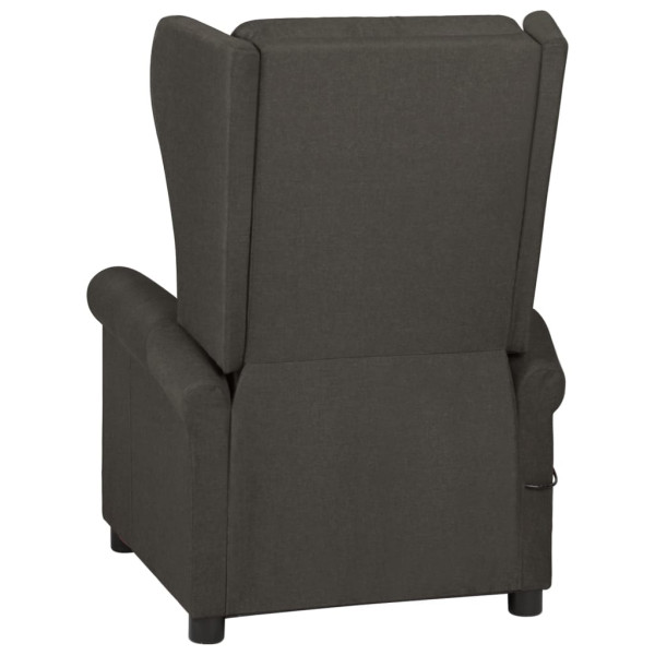 Sillón de masaje reclinable de tela gris taupé M 4