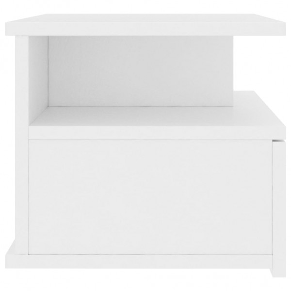Mesa de cabeceira suspensa 40x31x27 cm derivados madeira branco M 5
