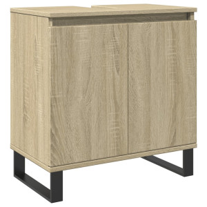 Armario de baño madera de ingeniería roble Sonoma 58x33x60 cm H