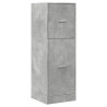 Armario botiquín madera ingeniería gris hormigón 40x41x118 cm 3