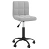 Silla de oficina giratoria de terciopelo gris claro 2