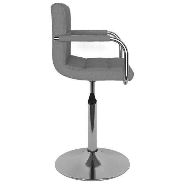 Silla de comedor de tela gris claro M 3