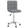 Silla de oficina giratoria de tela gris claro 2