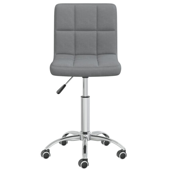Silla de oficina giratoria de tela gris claro M 3