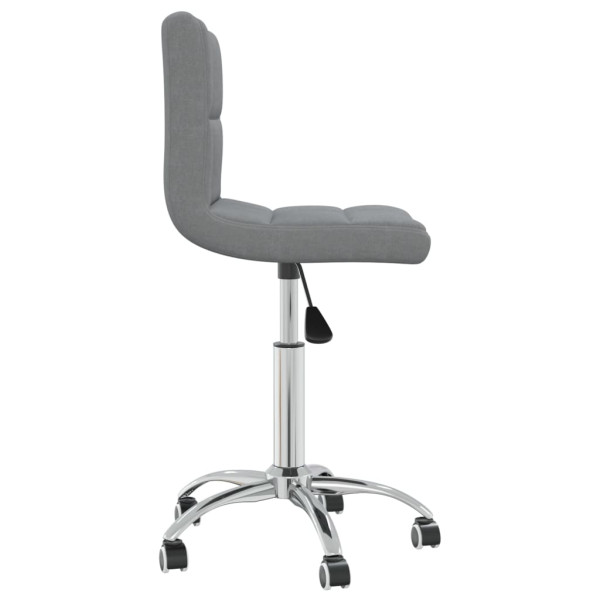 Silla de oficina giratoria de tela gris claro M 4