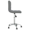 Silla de oficina giratoria de tela gris claro 4