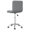 Silla de oficina giratoria de tela gris claro 5