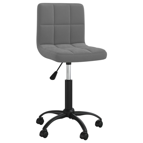 Silla de oficina giratoria de terciopelo gris oscuro M 2