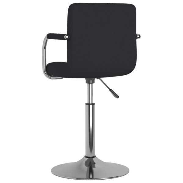 Silla de comedor de tela negra M 4