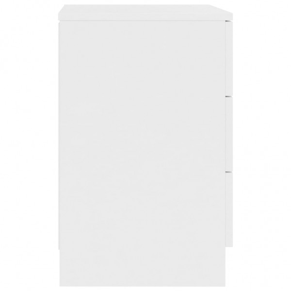 Mesa de cabeceira 38x35x56 cm derivados de madeira branco M 4